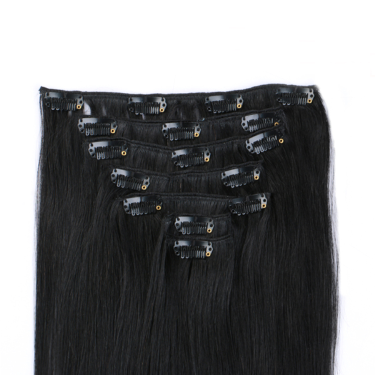 Buy clips in indian remy human hair wefts extension places SJ00133